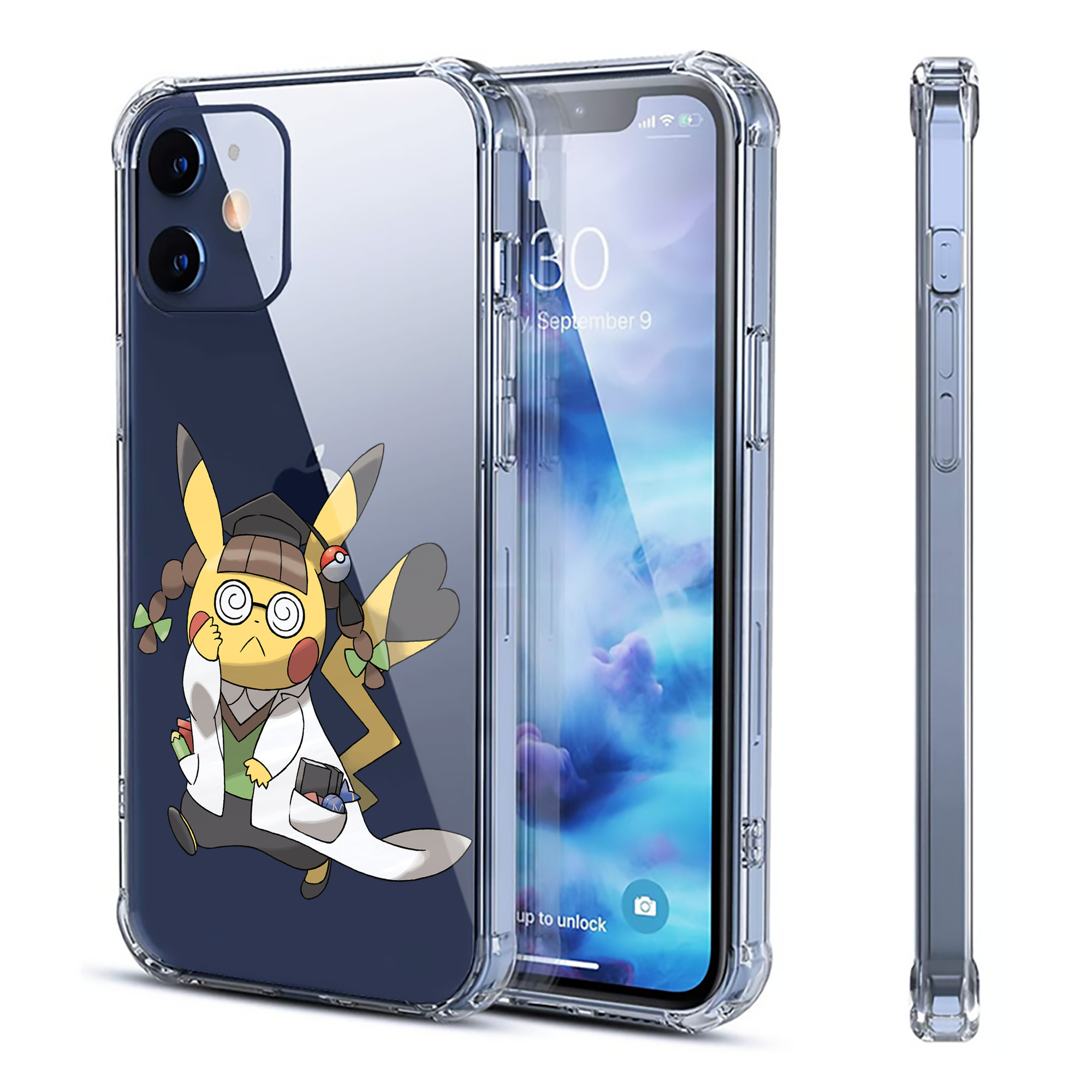 （画像用） ポケットモンスター Pokémon 【iPhone 12シリーズ対応】透明スマホケース（クリアソフトケース）